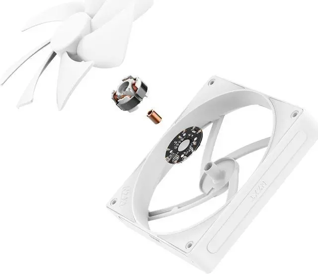 Alt view image 6 of 7 - NZXT F140P 140mm Non-LED Static Pressure PWM Case Fan - RF-P14SF-W2
