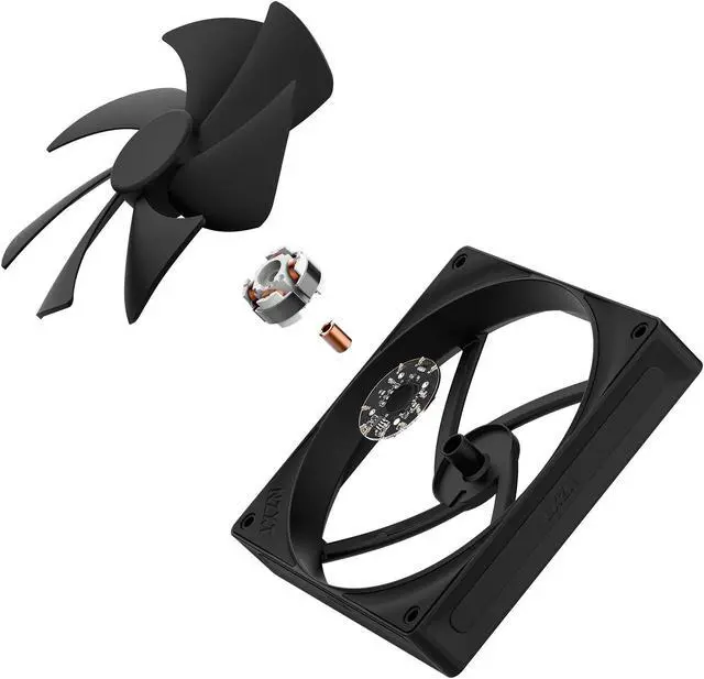 Alt view image 6 of 6 - NZXT F140P 140mm Non-LED Static Pressure PWM Case Fan - RF-P14SF-B2