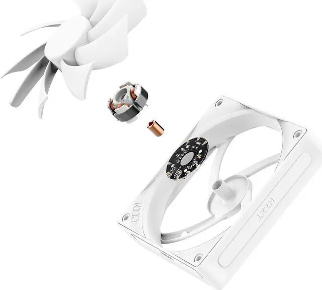 Alt view image 6 of 6 - NZXT F120 Q 120mm Non-LED LED 120mm Quiet Airflow PWM Case Fan