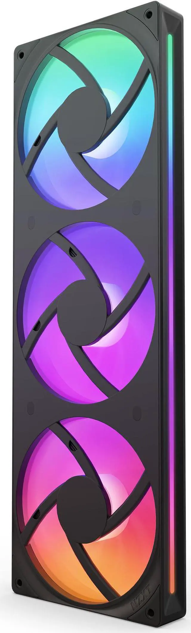 Alt view image 3 of 7 - NZXT F360 RGB CORE RF-U36HF-B1 360mm RGB LED Single-Frame RGB Fan Unit