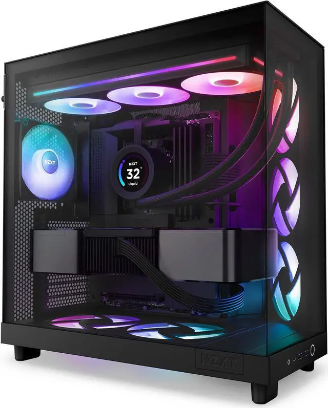 Alt view image 6 of 7 - NZXT F360 RGB CORE RF-U36HF-B1 360mm RGB LED Single-Frame RGB Fan Unit