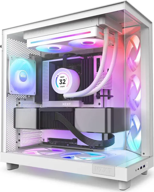 Alt view image 6 of 7 - NZXT F240 RGB CORE RF-U24HF-W1 240mm RGB LED Single-Frame RGB Fan Unit