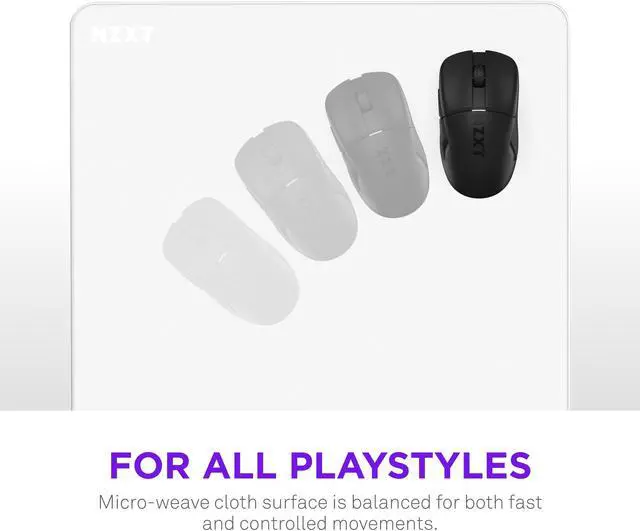 Main image of NZXT Zone - XL Gaming Mouse Pad - Micro-Weave Cloth Surface - Balanced Speed and Control for All Playstyles - Spill-Resistant, Anti-Slip Base, Reinforced Edges - White