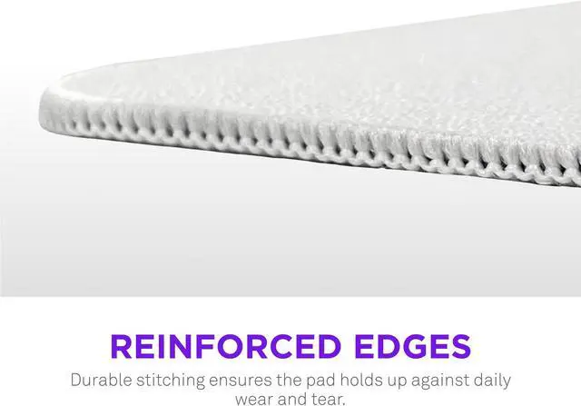 Alt view image 2 of 6 - NZXT Zone - XL Gaming Mouse Pad - Micro-Weave Cloth Surface - Balanced Speed and Control for All Playstyles - Spill-Resistant, Anti-Slip Base, Reinforced Edges - White