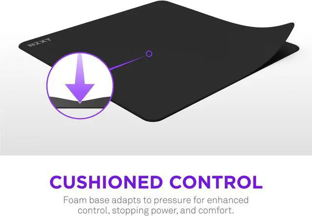 Alt view image 3 of 7 - NZXT Zone Elite - Premium XL Gaming Mouse Pad - Ultra-Smooth Nano-Knit Cloth Surface - Optimized for Speed and Control - Spill-Resistant, Soft Foam Base, Reinforced Low-Profile Stitching - Black