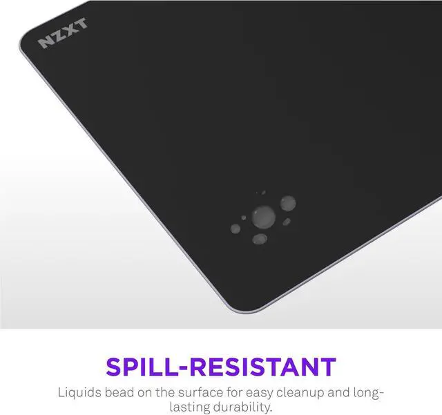 Alt view image 4 of 7 - NZXT Zone Elite - Premium XL Gaming Mouse Pad - Ultra-Smooth Nano-Knit Cloth Surface - Optimized for Speed and Control - Spill-Resistant, Soft Foam Base, Reinforced Low-Profile Stitching - Black