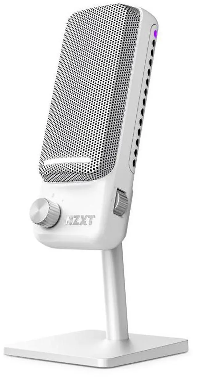 Alt view image 7 of 7 - NZXT Capsule Elite - Premium USB Condenser Microphone for Gaming, Streaming, Podcasting, and Recording - Studio-Quality Sound - Multi-Position Design - DTS Software - RGB Lighting - White