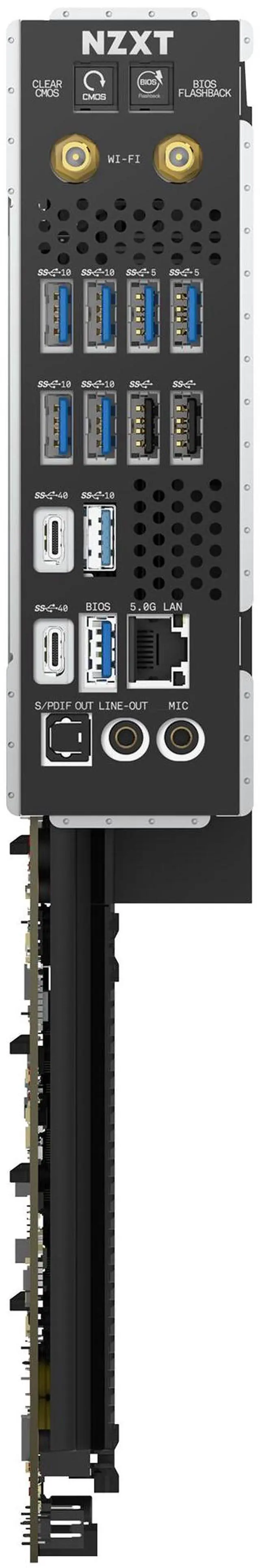 Alt view image 4 of 7 - NZXT N9 X870E - AMD X870E AM5 ATX Gaming Motherboard for Ryzen 9000/8000/7000 - 20+2+1, DDR5, 4x M.2, PCIe 5.0, Wi-Fi 7, 5GbE, USB 4  Full-Metal Cover, M.2 Quick-Release Latches  Black