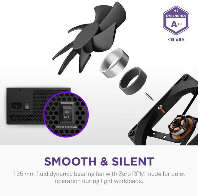 Alt view image 4 of 7 - NZXT C850 Gold Core 80Plus Gold Fully-modular ATX 3.1 Power Supply, US Power Cord