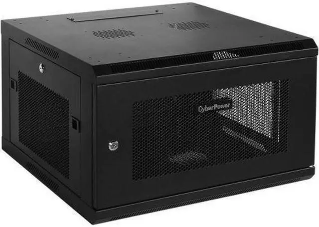 Alt view image 8 of 17 - CyberPower CR6U61001 6U Carbon Wall Mount Enclosure