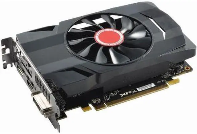 Alt view image 4 of 10 - XFX RX-560D4SFG5 Radeon RX 560 4GB GDDR5 - 1196 MHz Core - 14 CU - Dual Slot Space Required Graphic Card