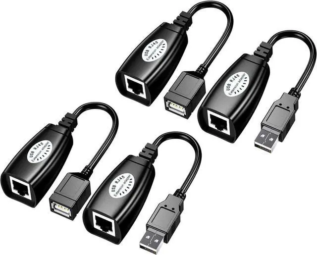 Main image of USB Over Cat6SNLLMZI USB RJ45 Extender Over Cat5/Cat5e/Cat6/Cat7/Cat8 Cable Extension Cable Connector Adapter - 2 Pairs