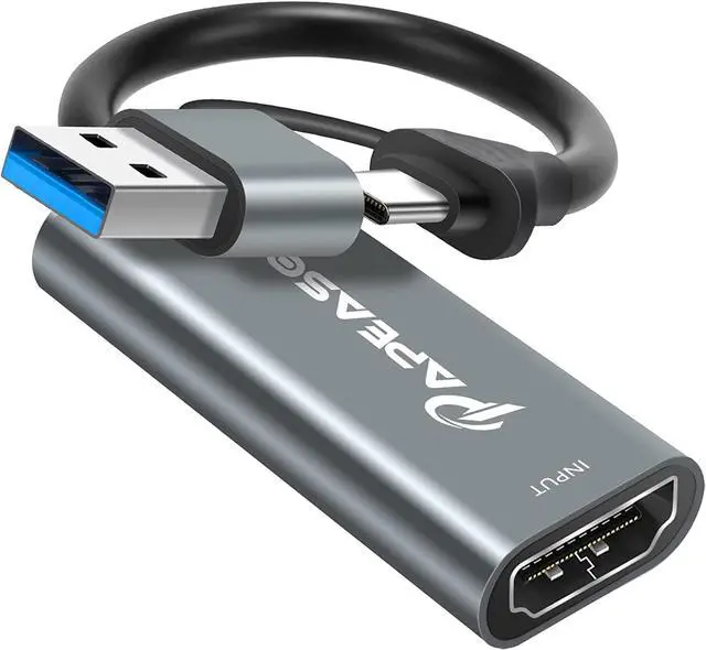 Main image of Capture Card, Video Capture Card HDMI to USB/Type-C 1080P 60FPS Game Capture Card for Streaming, Teaching, Video conferencing or Live Broadcasting
