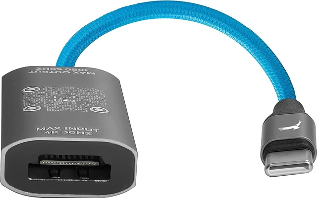 Alt view image 3 of 4 - KONDOR BLUE | USB-C to HDMI Capture Card for Live Streaming Video & Audio | Compatible with Zoom, Skype, OBS, ECamm, VLC, YouTube, Facebook, & Restream + More | Blue
