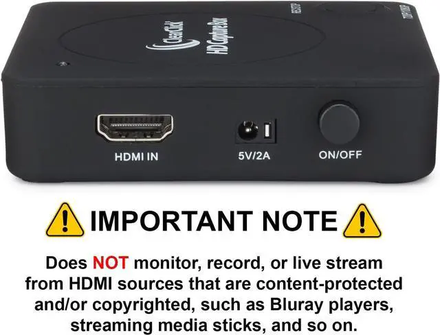 Alt view image 2 of 6 - ClearClick HD Capture Box - Capture Video from Gaming Devices & HDMI Sources (No Computer Required)
