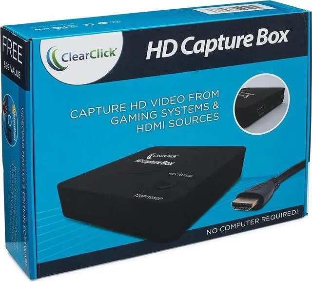 Alt view image 5 of 6 - ClearClick HD Capture Box - Capture Video from Gaming Devices & HDMI Sources (No Computer Required)
