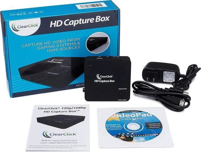 Alt view image 6 of 6 - ClearClick HD Capture Box - Capture Video from Gaming Devices & HDMI Sources (No Computer Required)
