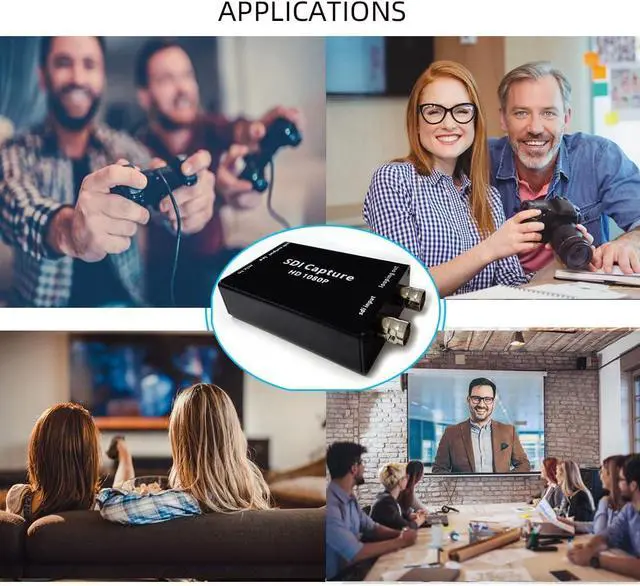 Alt view image 6 of 7 - SDI to USB Capture Card Video Converter Adapter 1080P SDI Input to USB 3.0 Output for Live Streaming Mini Converter SDI-Compatible Video and Audio to ComputersPlug and Play