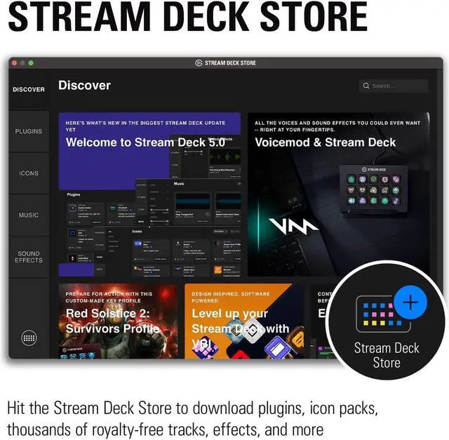 Alt view image 7 of 7 - Elgato Stream Deck MK.2 White  Studio Controller, 15 macro keys, trigger actions in apps and software like OBS, Twitch, YouTube and more, works with Mac and PC