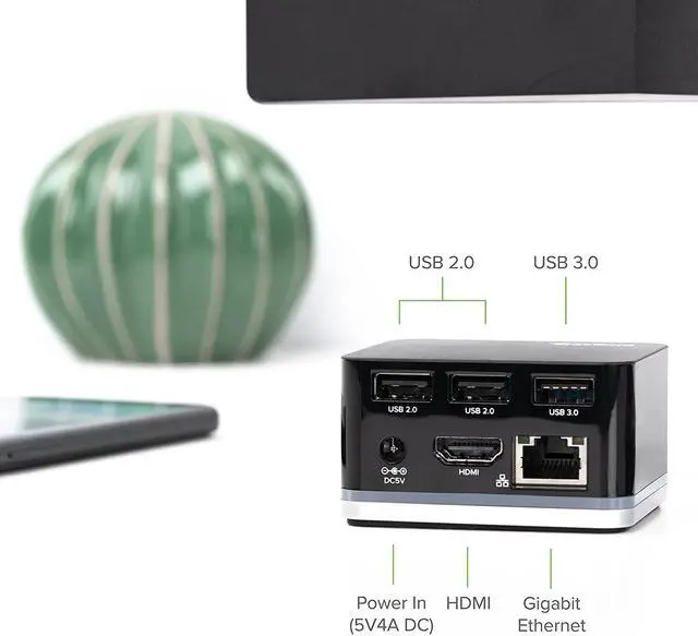 Alt view image 6 of 7 - Plugable Phone Cube Compatible with Samsung Galaxy Note 9, S9, S9 Plus, S8, S8 Plus, S10, Tab S5e - Driverless, Transforms Your USB C Phone to a Desktop with HDMI, USB and Ethernet
