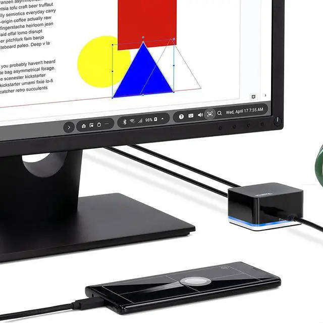 Alt view image 4 of 7 - Plugable Phone Cube Compatible with Samsung Galaxy Note 9, S9, S9 Plus, S8, S8 Plus, S10, Tab S5e - Driverless, Transforms Your USB C Phone to a Desktop with HDMI, USB and Ethernet