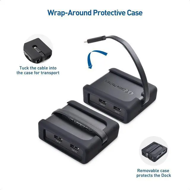 Alt view image 6 of 7 - Cable Matters Dual Monitor USB C Hub (USB C Dock) with Dual 4K HDMI, 2X USB 2.0, Ethernet, and 100W Charging - Thunderbolt 4 / USB4 / Thunderbolt 3 Port Compatible with Windows