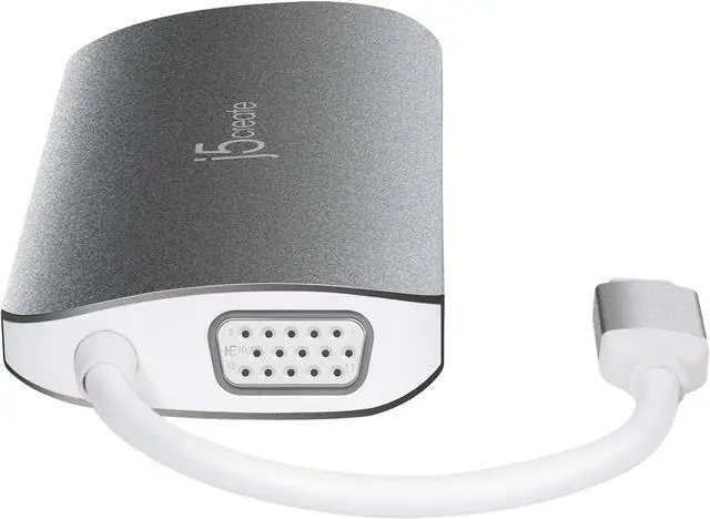 Alt view image 7 of 7 - j5create USB C Hub Adapter Multi-Monitor 10-in-1 Port Docking Station 4K HDMI, VGA, Ethernet, USB 3.0, MicroSD, SD, USB-C 3.1 + Power Delivery | for PC, Laptop, Tablet, Display Connection