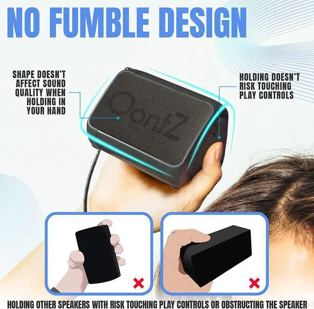 Alt view image 6 of 7 - OontZ Solo Bluetooth Speaker, Loud Small Bluetooth Speaker, Stocking Stuffer Electronic Wireless Mini Speaker, Black