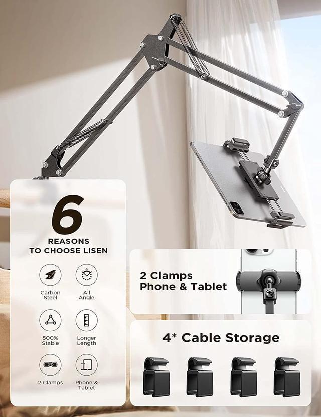 Adjustable IPad Tablet Desk Stand——LISEN