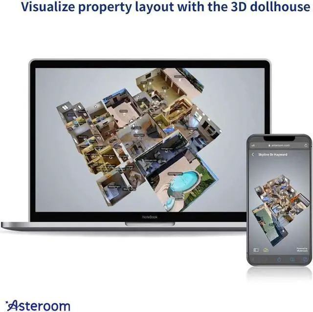 Alt view image 4 of 7 - Asteroom 360 Camera 3D Virtual Tour Real Estate Kit - Gear Includes: Tripod, Digital Camera Rotator, Fisheye Cam Lens (Asteroom iPhone/Samsung Phone Case Not Included, Purchased Separately on )