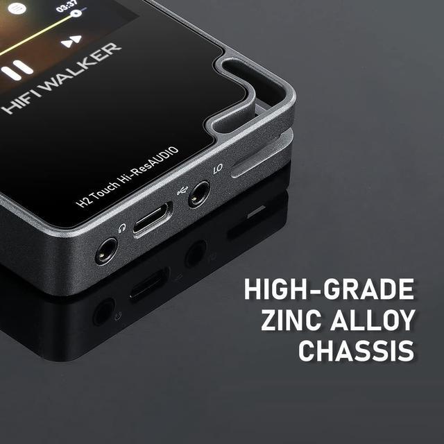 Alt view image 5 of 6 - HIFIWALKER H2 Touch, Hi Res MP3 Player with Bluetooth, 2.4 HD Touch Screen, Digital Audio Player, DSD Lossless FLAC Player, Bluetooth Music Player with 64GB Memory Card, Support Up to 512GB