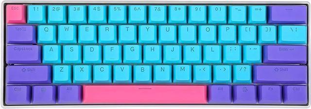 US 60% Gaming Keyboard Mechanical RGB Wired Dye-Sublimation PBT