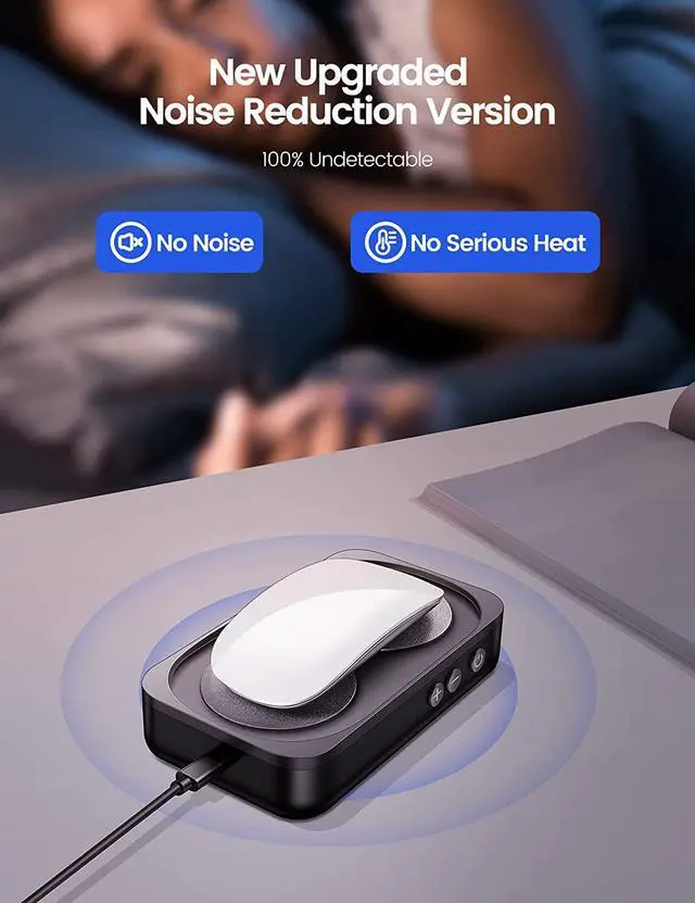 Alt view image 5 of 7 - Undetectable Mouse Jiggler Mouse Mover Jigger Device with LED Screen Interval Time Adjustable for Working from Home Thinking/Taking Notes when Working Keeps PC Live to Improve Office Efficiency