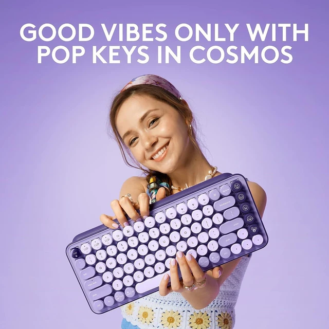 Alt view image 2 of 7 - POP Keys Wireless Mechanical Keyboard with Emoji Keys - Cosmos
