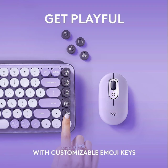 Alt view image 3 of 7 - POP Keys Wireless Mechanical Keyboard with Emoji Keys - Cosmos