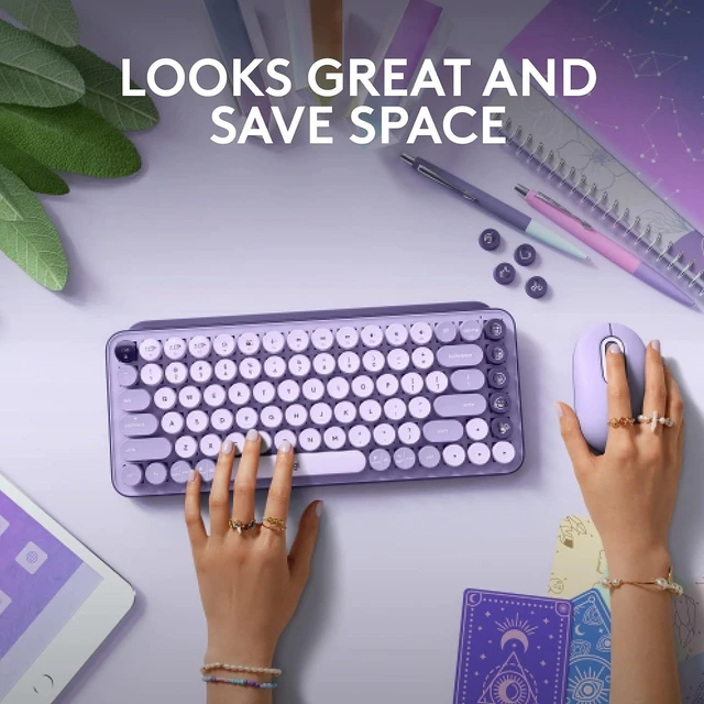Alt view image 7 of 7 - POP Keys Wireless Mechanical Keyboard with Emoji Keys - Cosmos