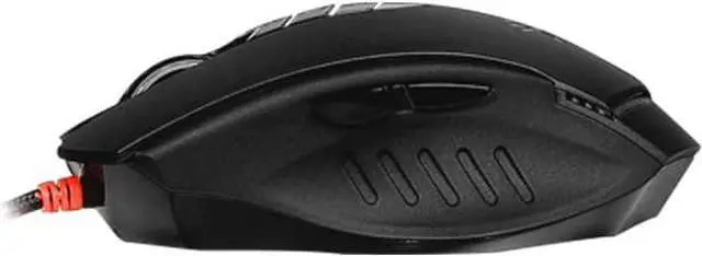 Alt view image 5 of 5 - Bloody V7 Ergonomic Claw Grip Gaming Mouse with Rubberized Black Coating - Macros/Scripting/Automation - 8 Programmable Buttons - 3200 DPI