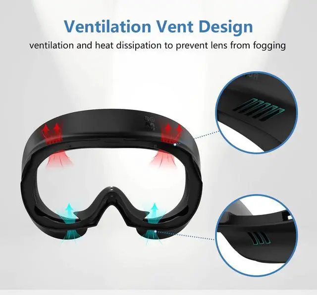 Alt view image 5 of 7 - AMVR Face Cover for Pico 4, Resilient Vent Leather Face Pad Replacement Soft Facial Cushion Interface Bracket Set Washable Lightproof Comfortable VR Accessories for Pico 4 HeadsetBlack, 3-in-1