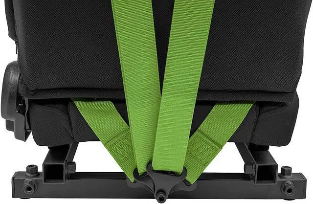 Alt view image 5 of 7 - OpenWheeler Racing and Flight Simulation Cockpit Four Point Harness. Virtual Reality add-on. Green