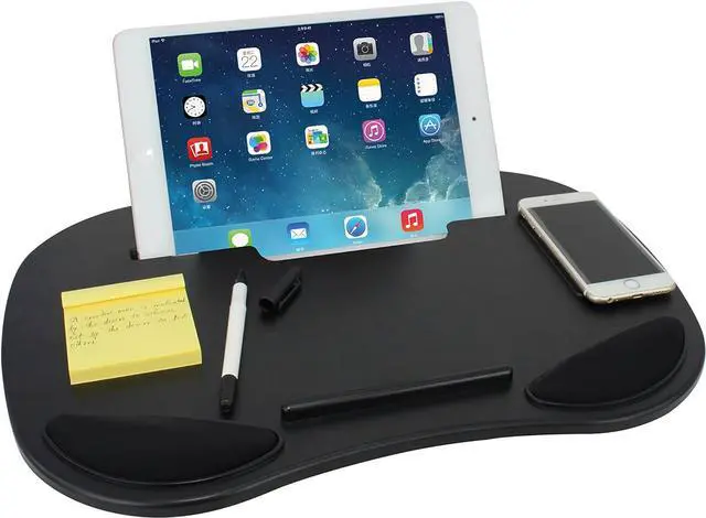 Alt view image 5 of 5 - Smart Lap Desk with Media Slot (Black)