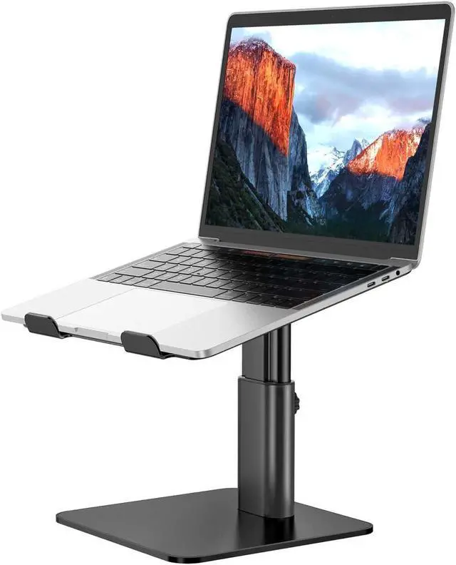 Main image of Vertical Laptop Stand Holder Arch Gravity Auto Locking Holder Storage Dock Space Saving for Desk Organizer Fits All MacBook/iPad/Dell/Chromebook Dual Laptop Stand (Up to 17.3 inches)