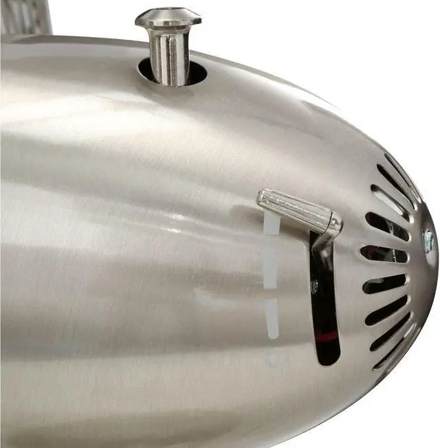 Alt view image 4 of 5 - Hunter 90438z Adjustable 3 Speed Retro Pedestal Stand Floor Fan, 80 Degree Oscillation, 16, Brushed Nickel Finish