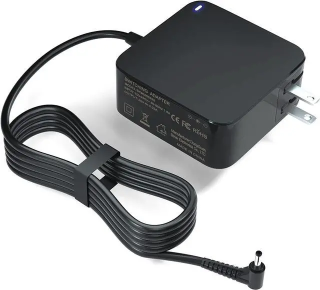 Main image of Laptop Charger for Lenovo IdeaPad 3 5 1, Flex 4 5 6 1470 1480, IdeaPad V14 V15 V17 G2 G3 G4, 110 110s 310 330 330s 520 530s 710s L340 S145 S340 S540 Adapter; Yoga 720 710 510,65W Power Supply Cord