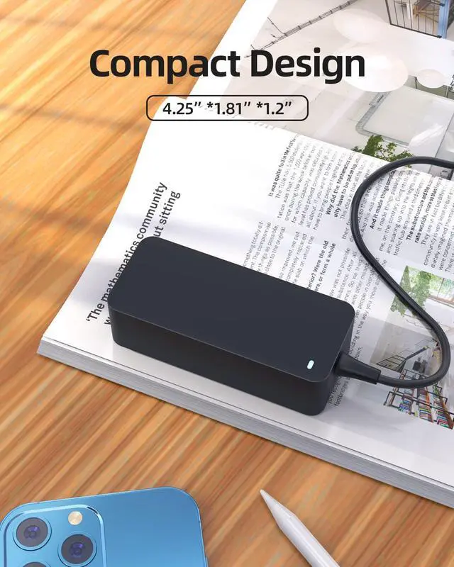 Alt view image 5 of 7 - Charger Fit for LG Gram Laptop - (Safety Certified by UL)(Round Tip)