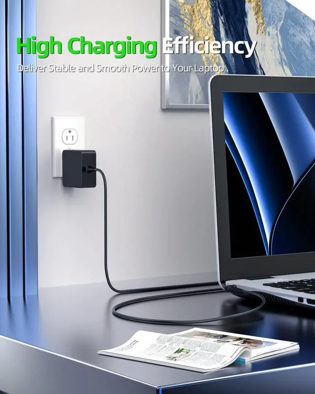 Alt view image 7 of 7 - 45W Charger Fit for  ADL45WCC ADL45WCG ADL45WCE PA-1450-55LL ADP-45DW B GX20L23044 Laptop Power Adapter-Safety Certified by UL/Extended 7.5ft Cord