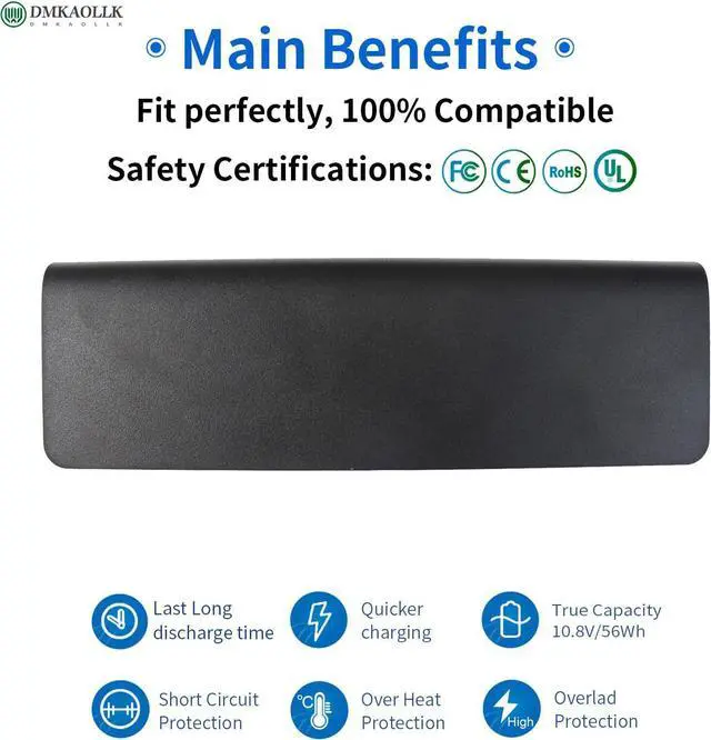 Alt view image 3 of 7 - DMKAOLLK A32N1405 A32LI9H Laptop Battery for Asus GL551 GL551J GL551JW GL551JW-DS71 GL551JW-DS74 GL551J-EH74 G551 G551J G551JM GL771J G771 G771J G771JW N551J N751-12 Month Warranty