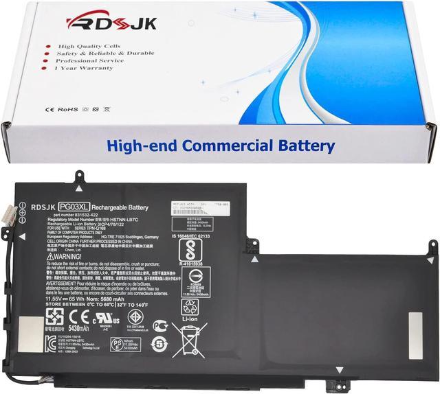 Main image of PG03XL 11.55V 65Wh Laptop Battery for HP Spectre X360 15-AP012DX 15-AP011DX 15-AP 15-AP000 AP000NA AP000NF AP000NX AP001NF AP002NG Series 831758-005 HSTNN-LB7C 831532-421 831532-422 TPN-Q168 PG03064XL