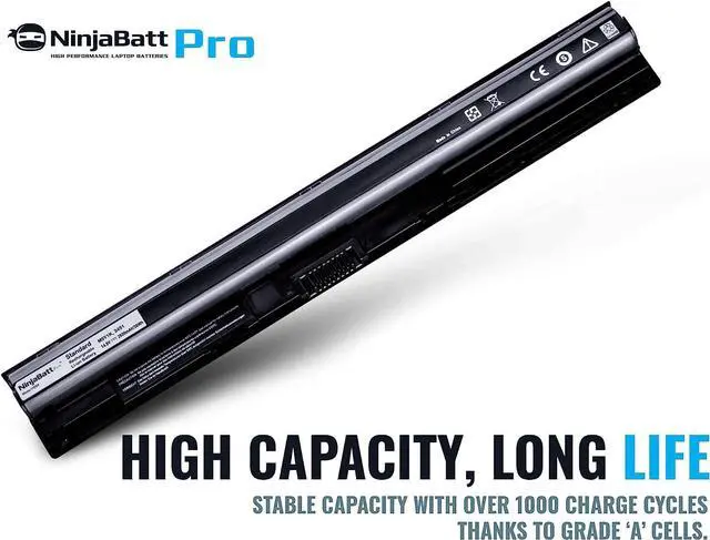Alt view image 3 of 5 - NinjaBatt Pro Battery M5Y1K for Dell Inspiron 14 15 17 5000 3000 Series 5558 5555 5755 5559 3558 3451 3551 5758 5758 5551 5755 5458 WKRJ2 HD4J0 GXVJ3 07G07 6YFVW K185W - Premium Cells [2600mAh/38Wh]