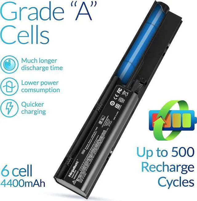 Alt view image 3 of 7 - NinjaBatt Battery 633805-001 for HP ProBook 4540S 4530S 4440S 4430S 4540 4540S 6460B 633809-001 PR06 PR09 HSTNN-DB2R HSTNN-IB2R HSTNN-LB2R HSTNN-OB2R 633733-1A1 633733-241 - [6 Cells/4400mAh]