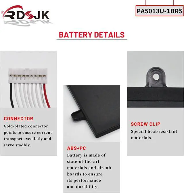 Alt view image 5 of 7 - PA5013U-1BRS Laptop Battery for Toshiba Portege Z830 Z830-10P Z830-BT8300 Z830-S8301 Z830-S8302 Z830-K08S Z835 Z835-P330 Z930 Z930-S9301 Z930-007 Z930-10M Z935 Z935-P300 Z935-P390 Series 14.8V 47Wh